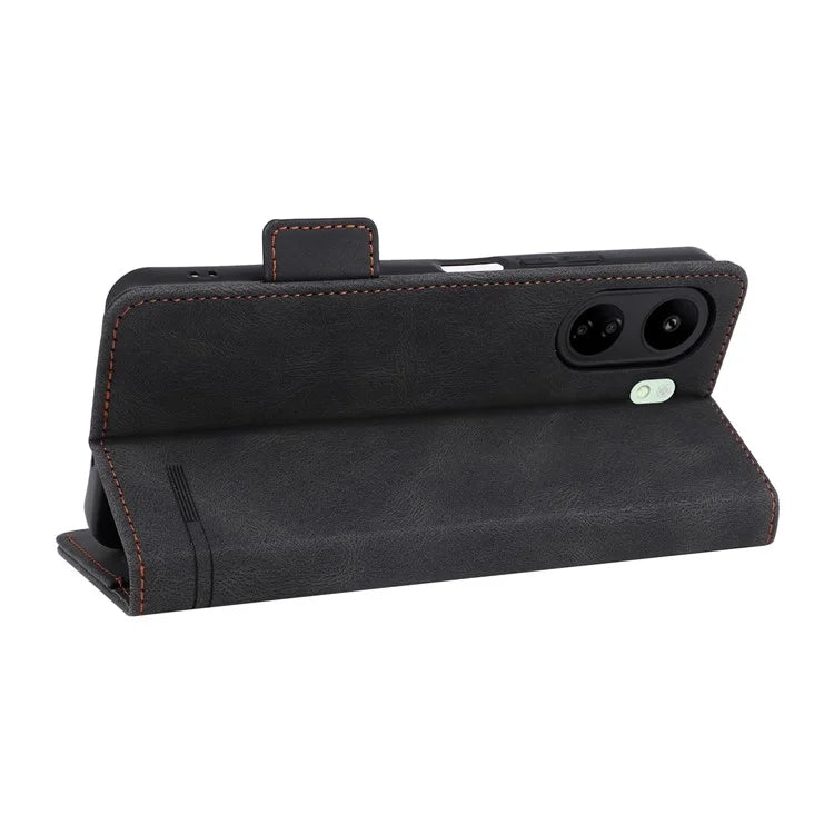 For Xiaomi Redmi 13C 4G / Poco C65 4G Case Hardware Decor PU Leather Flip Phone Wallet Cover