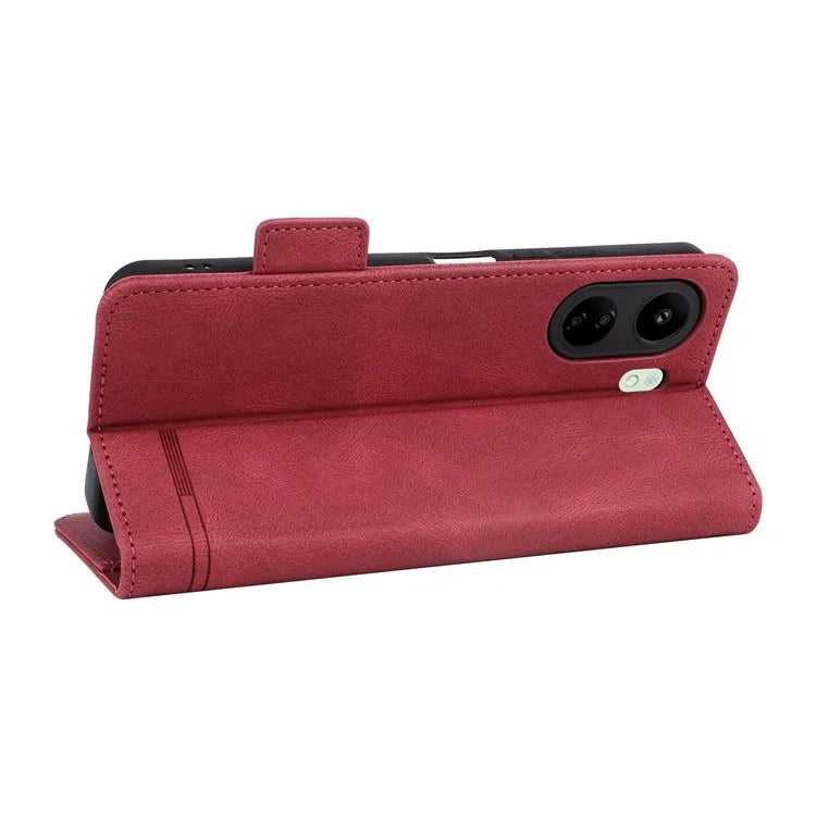 For Xiaomi Redmi 13C 4G / Poco C65 4G Case Hardware Decor PU Leather Flip Phone Wallet Cover
