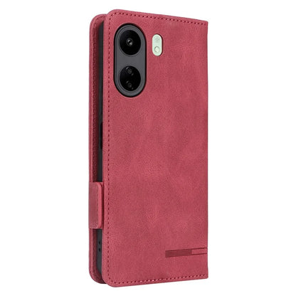 For Xiaomi Redmi 13C 4G / Poco C65 4G Case Hardware Decor PU Leather Flip Phone Wallet Cover