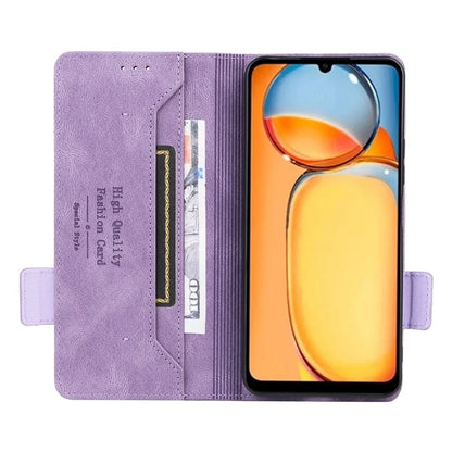 For Xiaomi Redmi 13C 4G / Poco C65 4G Case Hardware Decor PU Leather Flip Phone Wallet Cover