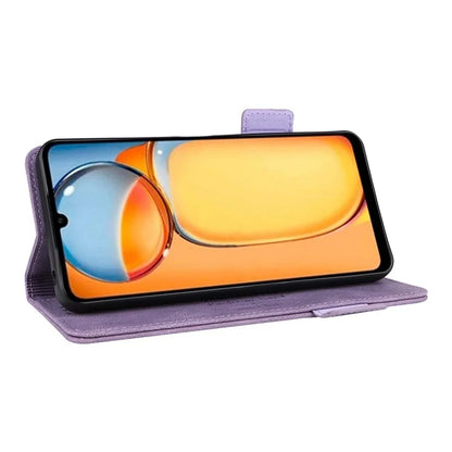 For Xiaomi Redmi 13C 4G / Poco C65 4G Case Hardware Decor PU Leather Flip Phone Wallet Cover