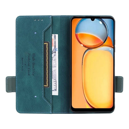 For Xiaomi Redmi 13C 4G / Poco C65 4G Case Hardware Decor PU Leather Flip Phone Wallet Cover
