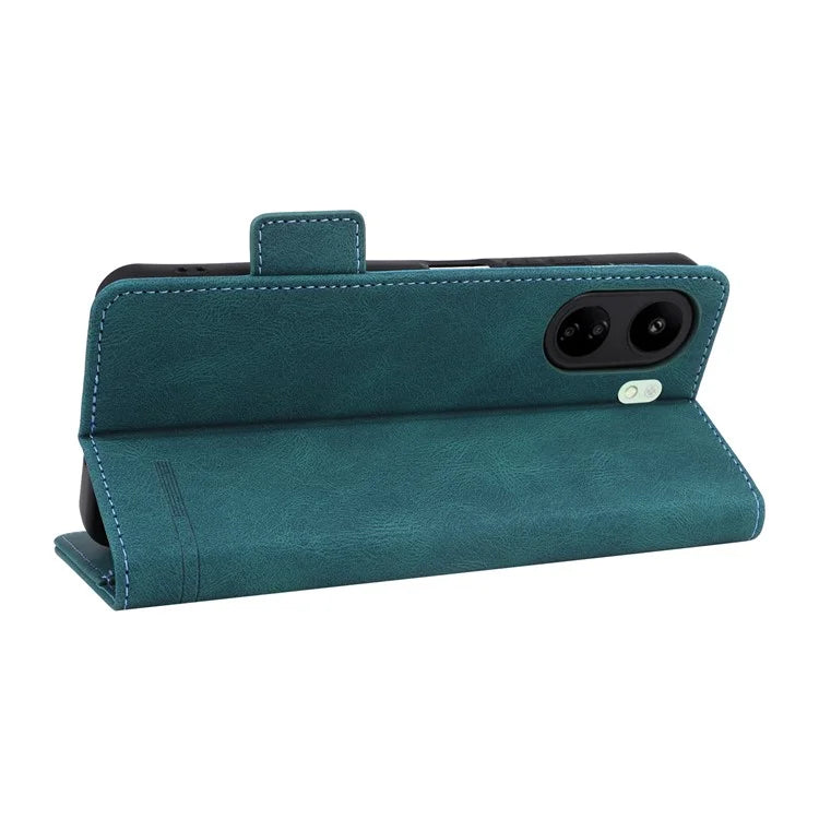 For Xiaomi Redmi 13C 4G / Poco C65 4G Case Hardware Decor PU Leather Flip Phone Wallet Cover