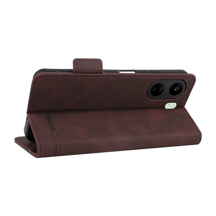 For Xiaomi Redmi 13C 4G / Poco C65 4G Case Hardware Decor PU Leather Flip Phone Wallet Cover