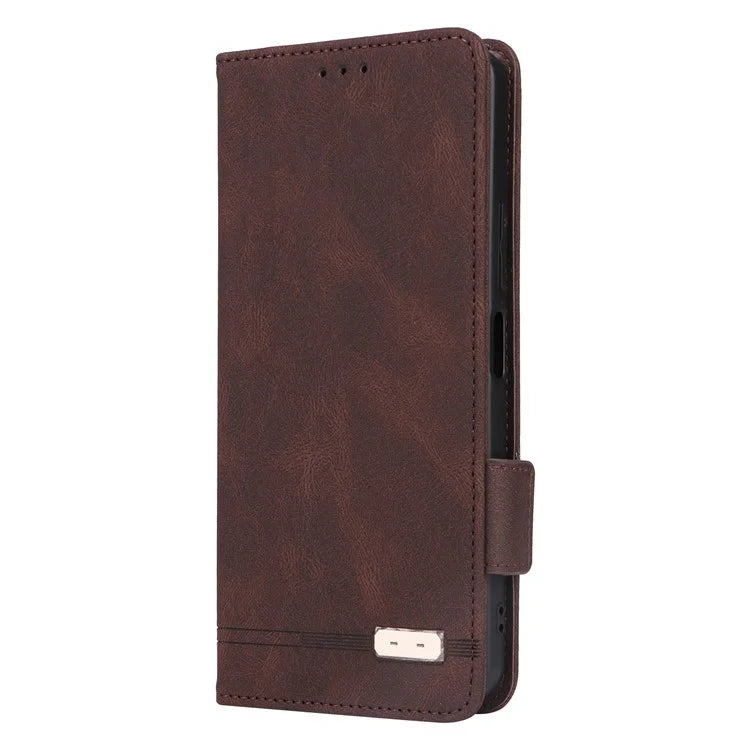 For Xiaomi Redmi 13C 4G / Poco C65 4G Case Hardware Decor PU Leather Flip Phone Wallet Cover