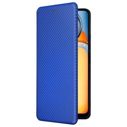 For Xiaomi Redmi 13C 4G / Poco C65 4G Phone Case Anti-drop Carbon Fiber Texture Cover with Kickstand Strap