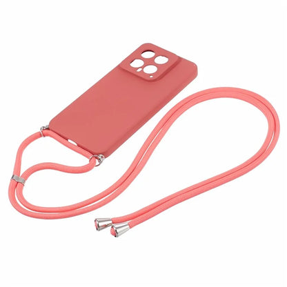 For Xiaomi 14 TPU Phone Case Fiber Inner Lining Protective Cover with Lanyard