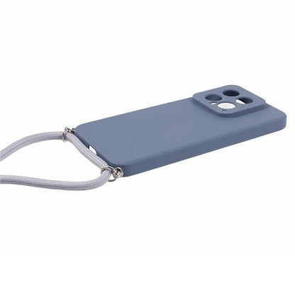 For Xiaomi 14 TPU Phone Case Fiber Inner Lining Protective Cover with Lanyard