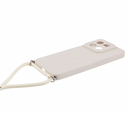 For Xiaomi 14 TPU Phone Case Fiber Inner Lining Protective Cover with Lanyard