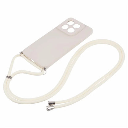 For Xiaomi 14 Pro TPU Phone Case Non-Slip Rubberized Finish Cover with Lanyard