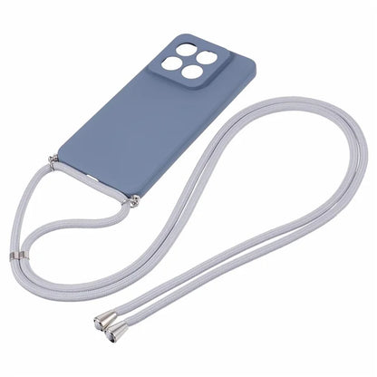 For Xiaomi 14 Pro TPU Phone Case Non-Slip Rubberized Finish Cover with Lanyard