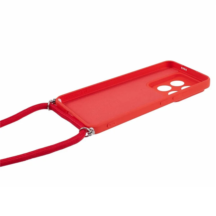 For Xiaomi 14 Pro TPU Phone Case Non-Slip Rubberized Finish Cover with Lanyard