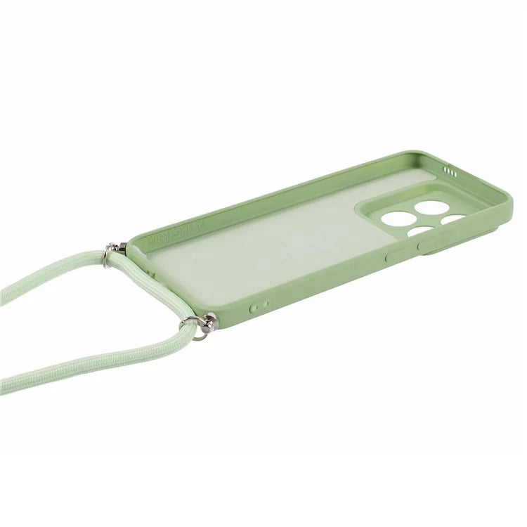 For Xiaomi 14 Pro TPU Phone Case Non-Slip Rubberized Finish Cover with Lanyard