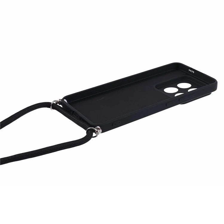 For Xiaomi 14 Pro TPU Phone Case Non-Slip Rubberized Finish Cover with Lanyard