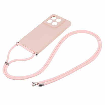 For Xiaomi 14 Pro TPU Phone Case Non-Slip Rubberized Finish Cover with Lanyard