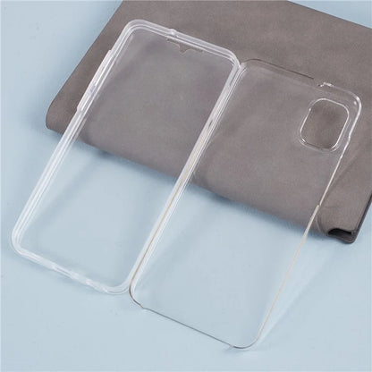 For Samsung Galaxy A05 4G Clear Phone Case Anti-Scratch TPU + Acrylic Cover with PET Screen Protector