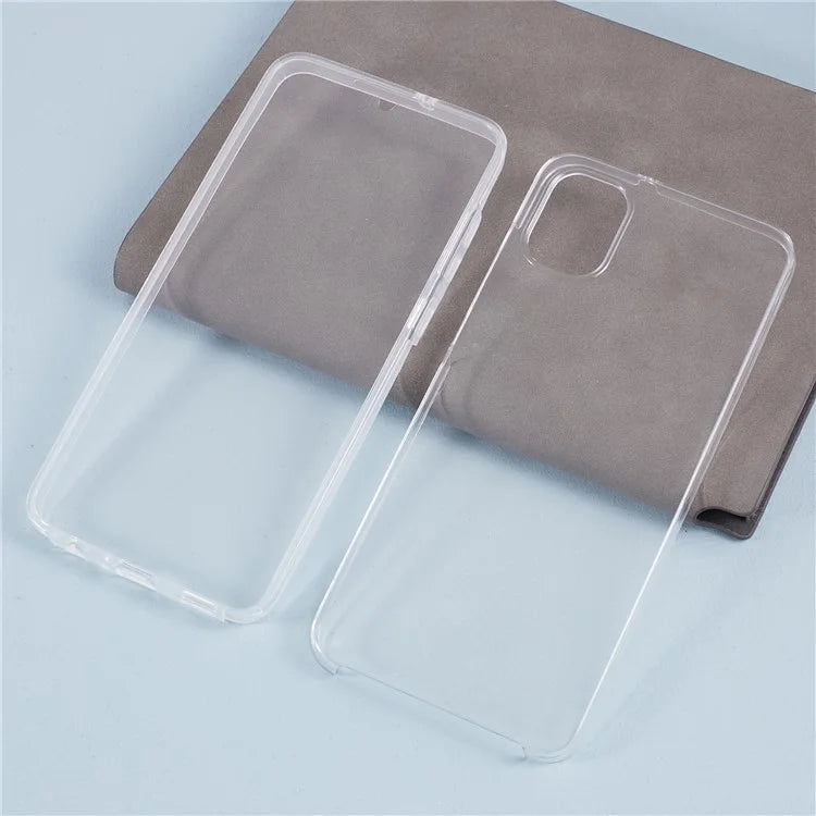 For Samsung Galaxy A05 4G Clear Phone Case Anti-Scratch TPU + Acrylic Cover with PET Screen Protector