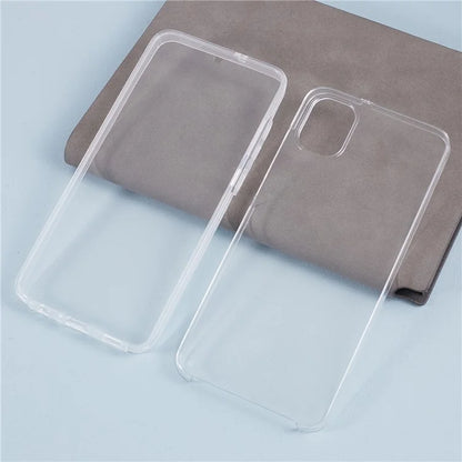 For Samsung Galaxy A05 4G Clear Phone Case Anti-Scratch TPU + Acrylic Cover with PET Screen Protector
