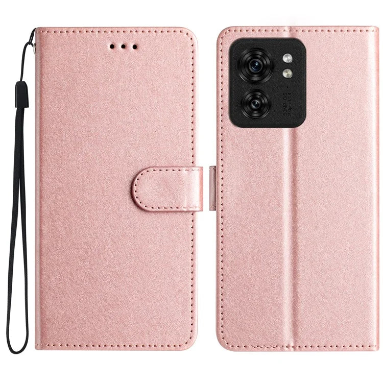 For Motorola Edge 40 5G Cell Phone Cases Silk Texture Leather Flip Wallet Cover