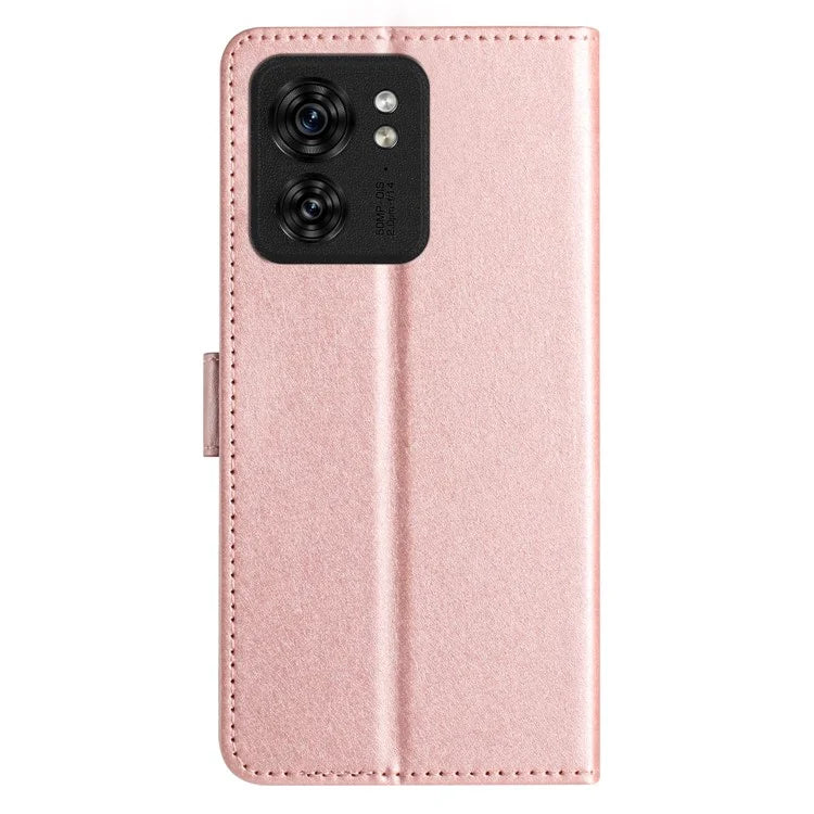 For Motorola Edge 40 5G Cell Phone Cases Silk Texture Leather Flip Wallet Cover