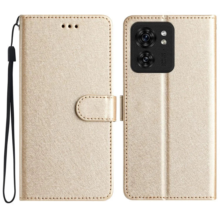 For Motorola Edge 40 5G Cell Phone Cases Silk Texture Leather Flip Wallet Cover