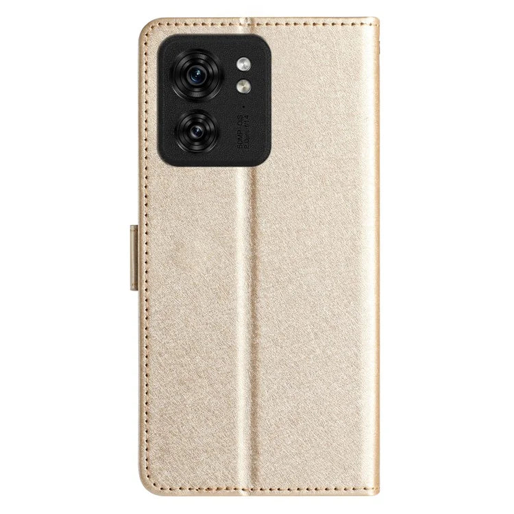 For Motorola Edge 40 5G Cell Phone Cases Silk Texture Leather Flip Wallet Cover