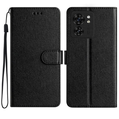 For Motorola Edge 40 5G Cell Phone Cases Silk Texture Leather Flip Wallet Cover