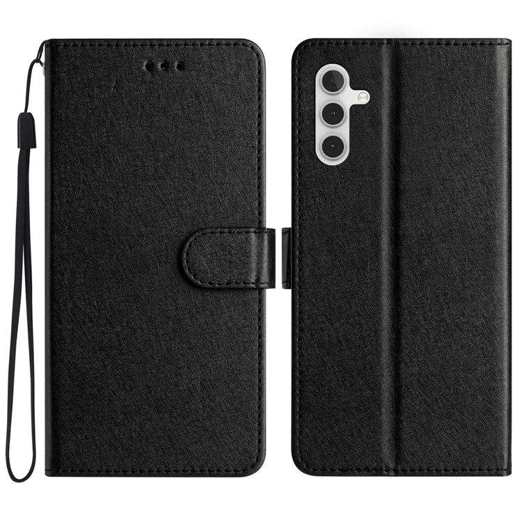 For Samsung Galaxy A05s 4G Case PU Leather Silk Texture Wallet Phone Cover