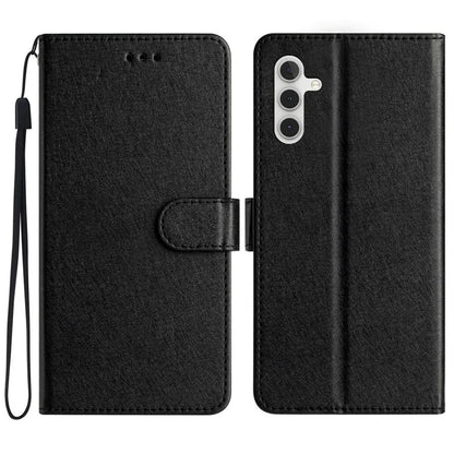 For Samsung Galaxy A05s 4G Case PU Leather Silk Texture Wallet Phone Cover