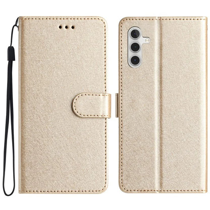 For Samsung Galaxy A05s 4G Case PU Leather Silk Texture Wallet Phone Cover