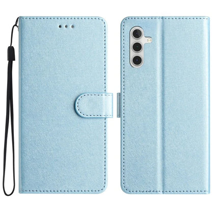 For Samsung Galaxy A05s 4G Case PU Leather Silk Texture Wallet Phone Cover