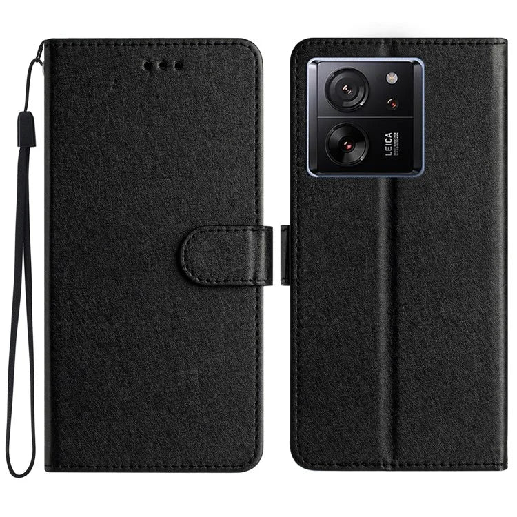 For Xiaomi 13T / 13T Pro / Redmi K60 Ultra Case Silk Texture Wallet Phone Leather Cover