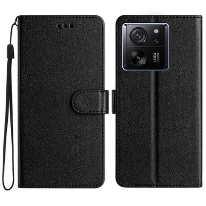For Xiaomi 13T / 13T Pro / Redmi K60 Ultra Case Silk Texture Wallet Phone Leather Cover
