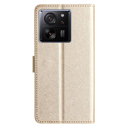 For Xiaomi 13T / 13T Pro / Redmi K60 Ultra Case Silk Texture Wallet Phone Leather Cover