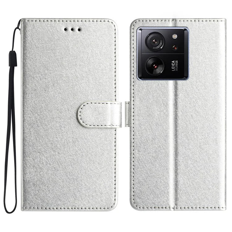For Xiaomi 13T / 13T Pro / Redmi K60 Ultra Case Silk Texture Wallet Phone Leather Cover