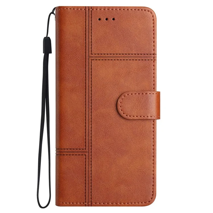 For Xiaomi 13T / 13T Pro / Redmi K60 Ultra Case Line Imprinted Wallet Phone Leather Cover
