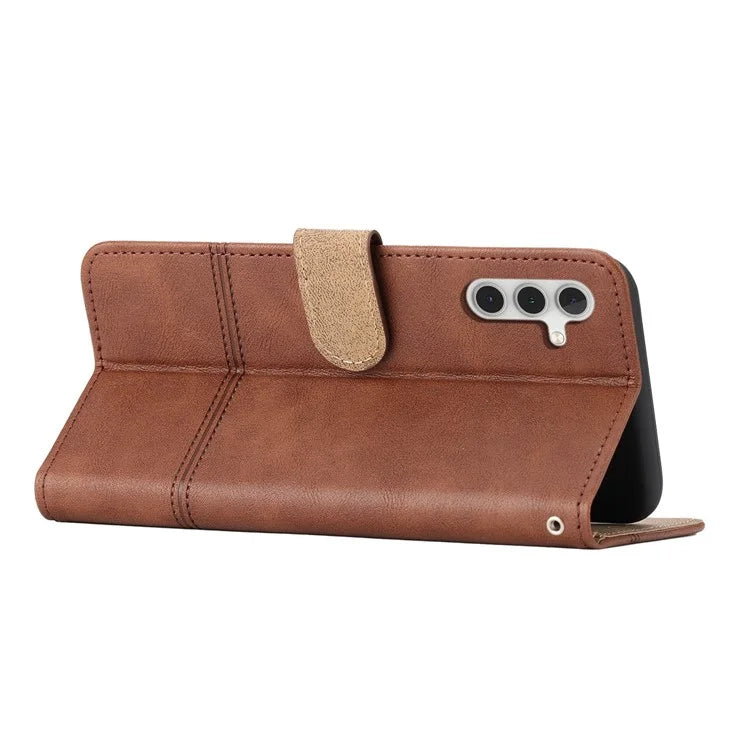 For Samsung Galaxy A05s 4G Case Line Imprinted Wallet Stand Cover