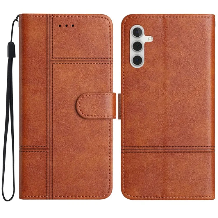 For Samsung Galaxy A05s 4G Case Line Imprinted Wallet Stand Cover