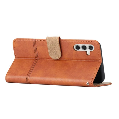 For Samsung Galaxy A05s 4G Case Line Imprinted Wallet Stand Cover