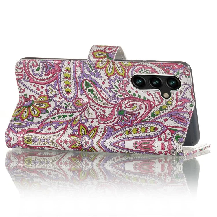 For Samsung Galaxy A05s 4G Phone Case PU Leather Pattern Printed Flip Stand Cover