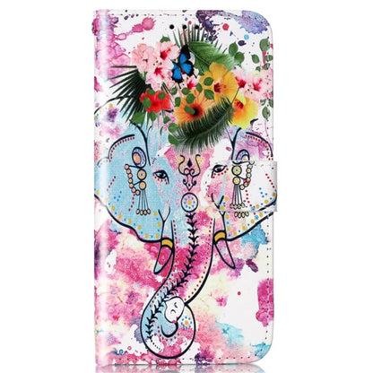 For Samsung Galaxy A05s 4G Phone Case PU Leather Pattern Printed Flip Stand Cover Elephant