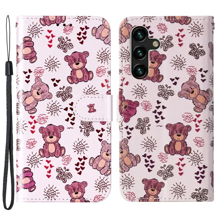 For Samsung Galaxy A05s 4G Phone Case PU Leather Pattern Printed Flip Stand Cover