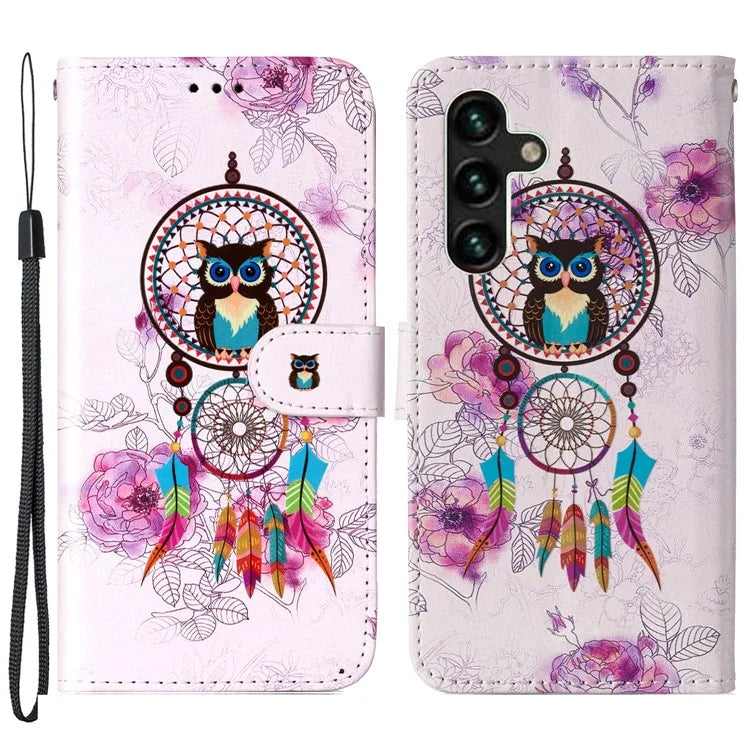 For Samsung Galaxy A05s 4G Phone Case PU Leather Pattern Printed Flip Stand Cover