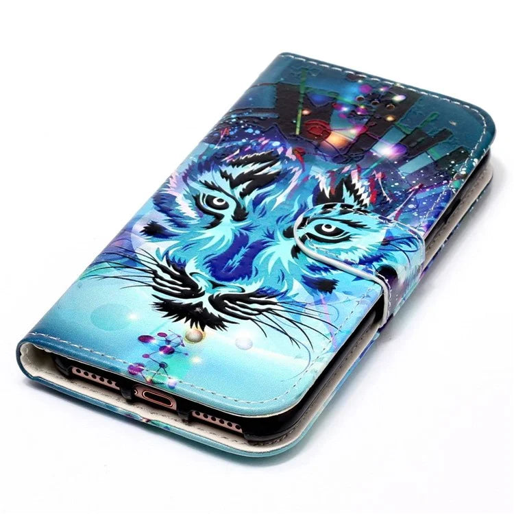 For Oppo A79 5G / A2 5G Case PU Leather+TPU Pattern Printed Flip Stand Phone Protector