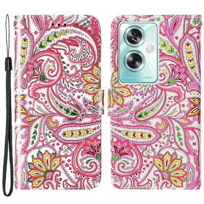 For Oppo A79 5G / A2 5G Case PU Leather+TPU Pattern Printed Flip Stand Phone Protector