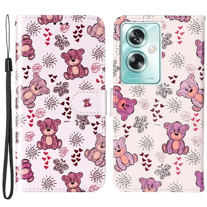 For Oppo A79 5G / A2 5G Case PU Leather+TPU Pattern Printed Flip Stand Phone Protector