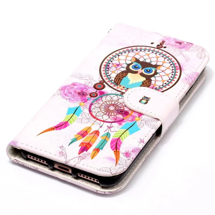 For Oppo A79 5G / A2 5G Case PU Leather+TPU Pattern Printed Flip Stand Phone Protector