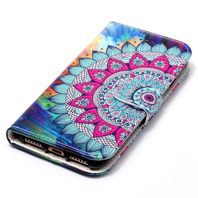 For Oppo A79 5G / A2 5G Case PU Leather+TPU Pattern Printed Flip Stand Phone Protector