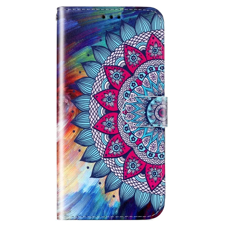 For Oppo A79 5G / A2 5G Case PU Leather+TPU Pattern Printed Flip Stand Phone Protector