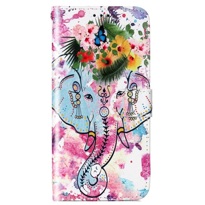 For Xiaomi 13T / 13T Pro / Redmi K60 Ultra Case Pattern Printed Flip Stand Phone Protective Cover with Wrist Strap Elephant